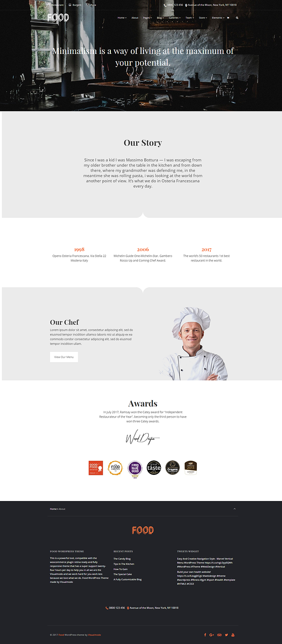 Food - Restaurant WordPress Theme in WordPress Business Themes - product preview 7