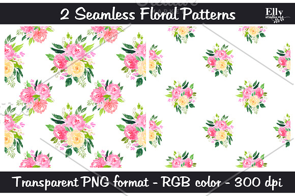 Watercolor floral Clip Art -Romance  in Illustrations - product preview 4