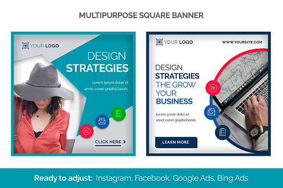 30 Square Social media designs in Social Media Templates - product preview 1