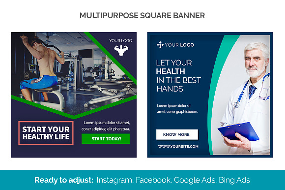 30 Square Social media designs in Social Media Templates - product preview 3