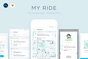 MY RIDE - Taxi App UI Kit