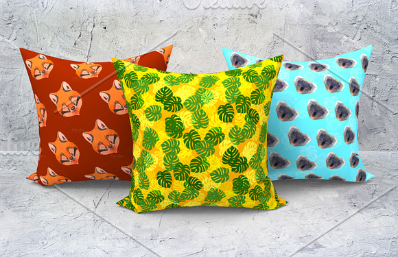 Tropical leaves and animals pattern in Patterns - product preview 1