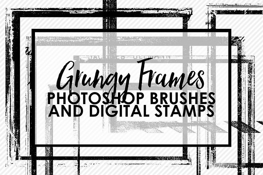 Grungy Frames Brushes in Photoshop Brushes - product preview 8