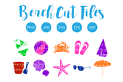 Beach Clipart and SVG Cut Files