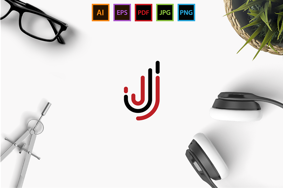 J in Logo Templates - product preview 8