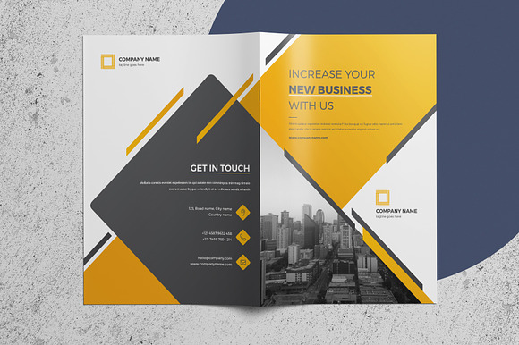 Corporate/Company Brochure - 4 Page in Brochure Templates - product preview 2