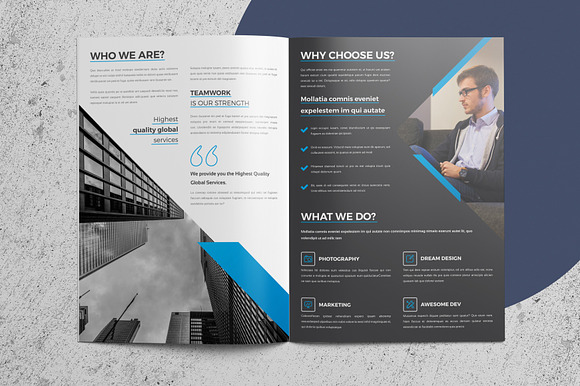Corporate/Company Brochure - 4 Page in Brochure Templates - product preview 5