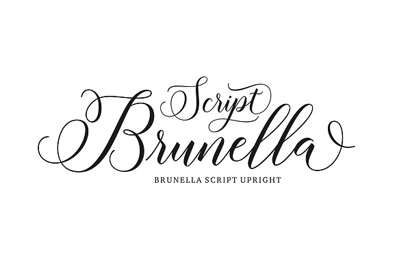 Brunella Script in Script Fonts - product preview 10