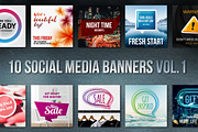 10 Social Media Banners Vol. 1