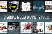 10 Social Media Banners Vol. 2