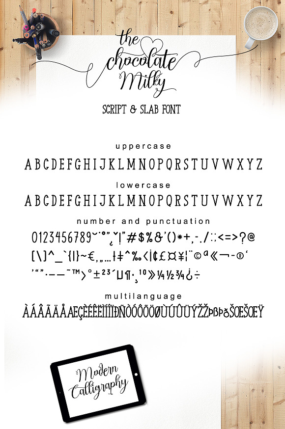 Chocolate Milky (Script And Slab) in Script Fonts - product preview 10