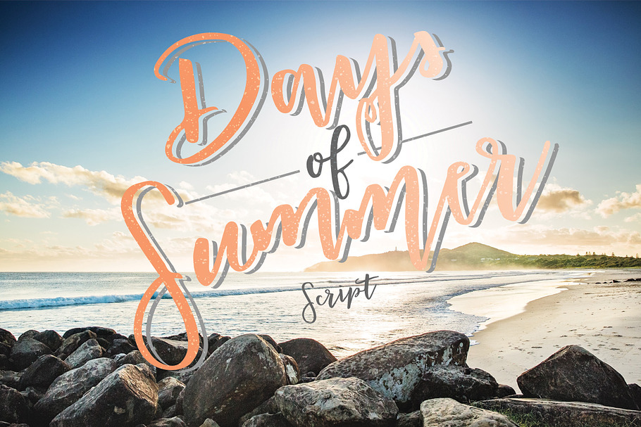 Days of Summer Script in Script Fonts - product preview 8