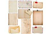 Old Paper Sheets, Book, Envelope