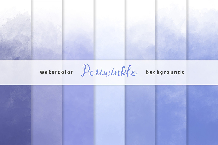 Periwinikle Watercolor Backgrounds in Graphics - product preview 8