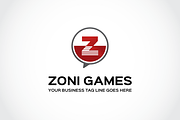 Zoni Games Logo Template