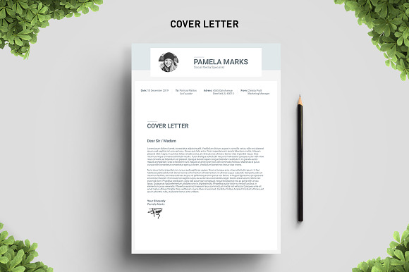 Ocean Resume Template in Resume Templates - product preview 3