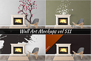 Wall Mockup - Sticker Mockup Vol 511