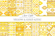 Yellow & Gold Boho Seamless Pattern