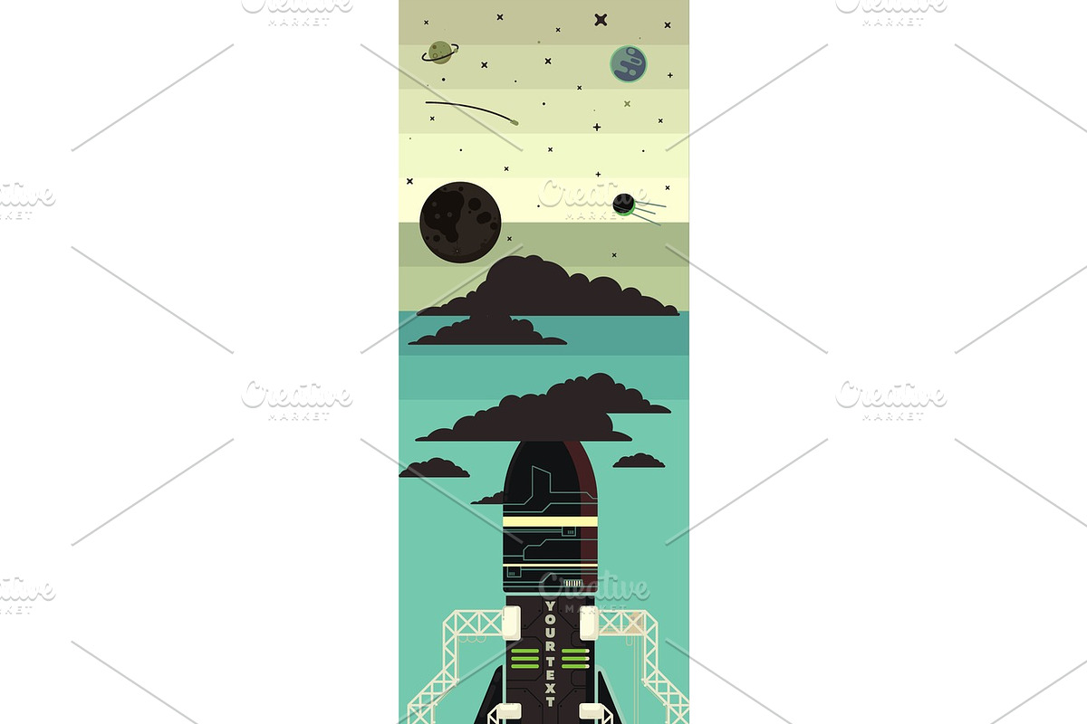 Rocket ship illustration in Illustrations - product preview 8