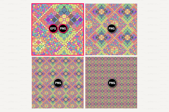 vector geometric seamless pattern in Patterns - product preview 1