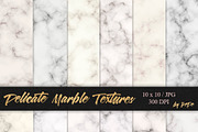 Delicate marble textures