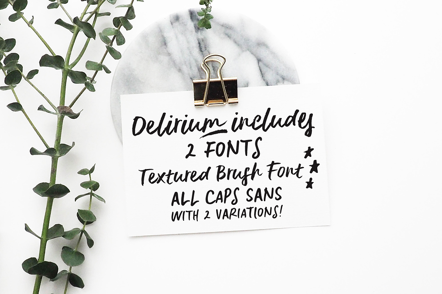 Delirium brush font duo in Script Fonts - product preview 8