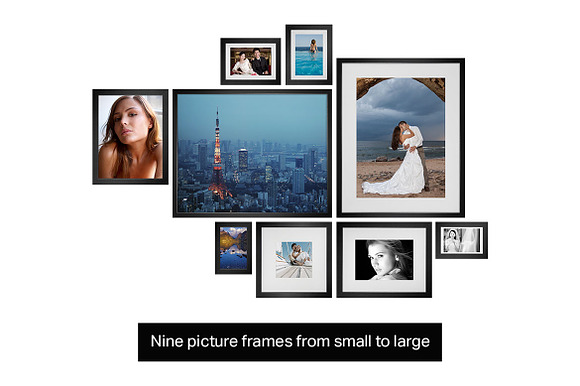 9 Picture Frame Mockups in Print Mockups - product preview 1