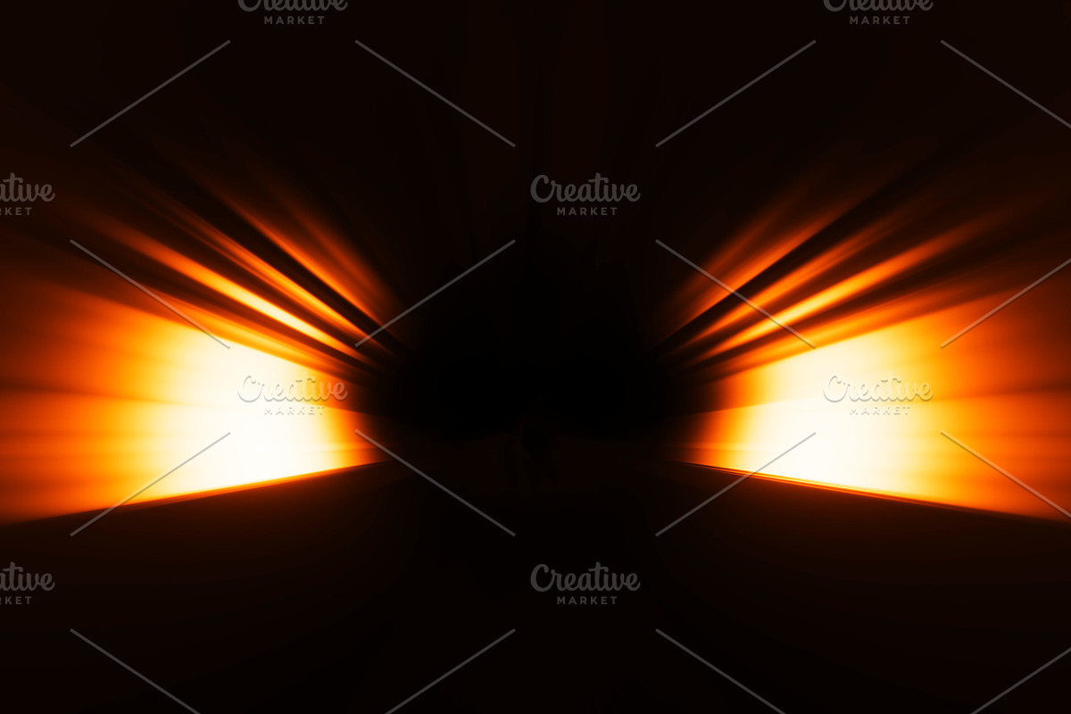Diagonal orange rays bokeh background in Illustrations - product preview 8