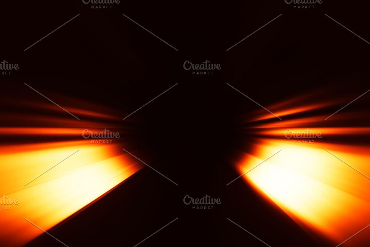 Diagonal orange rays bokeh background in Illustrations - product preview 8