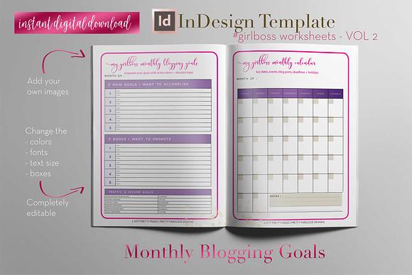 Girlboss Sheets | InDesign Template in Stationery Templates - product preview 18