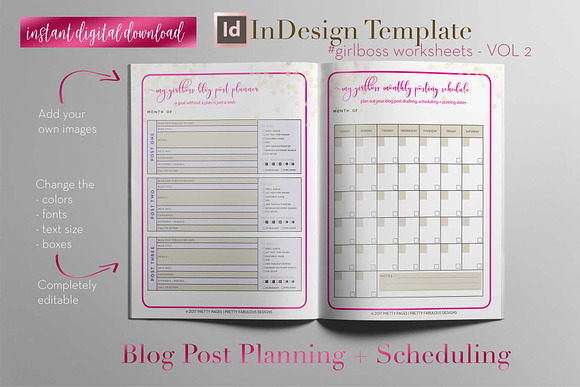 Girlboss Sheets | InDesign Template in Stationery Templates - product preview 23