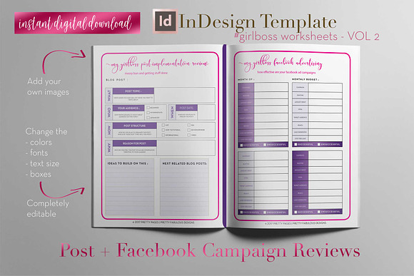 Girlboss Sheets | InDesign Template in Stationery Templates - product preview 36