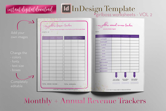 Girlboss Sheets | InDesign Template in Stationery Templates - product preview 44
