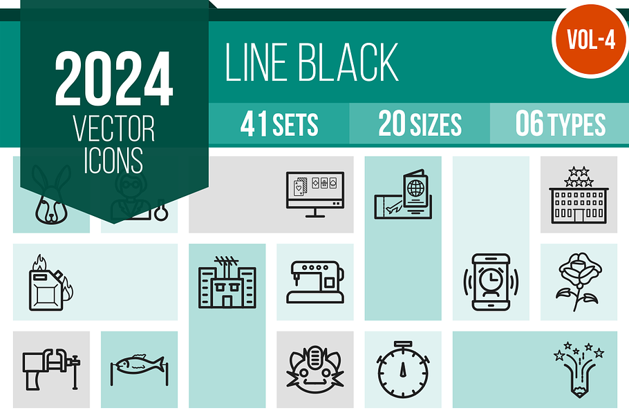 2024 Vector Line Icons (V4) in Graphics - product preview 8