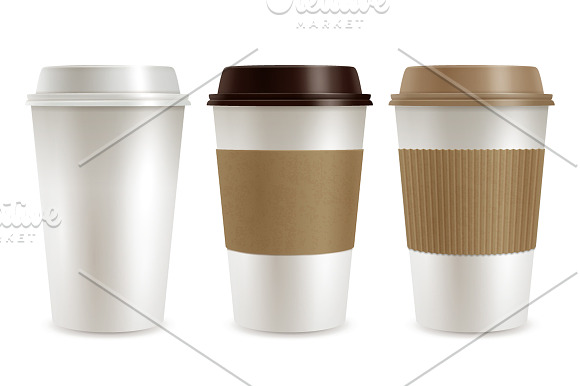 Coffee Cups Set in Objects - product preview 1
