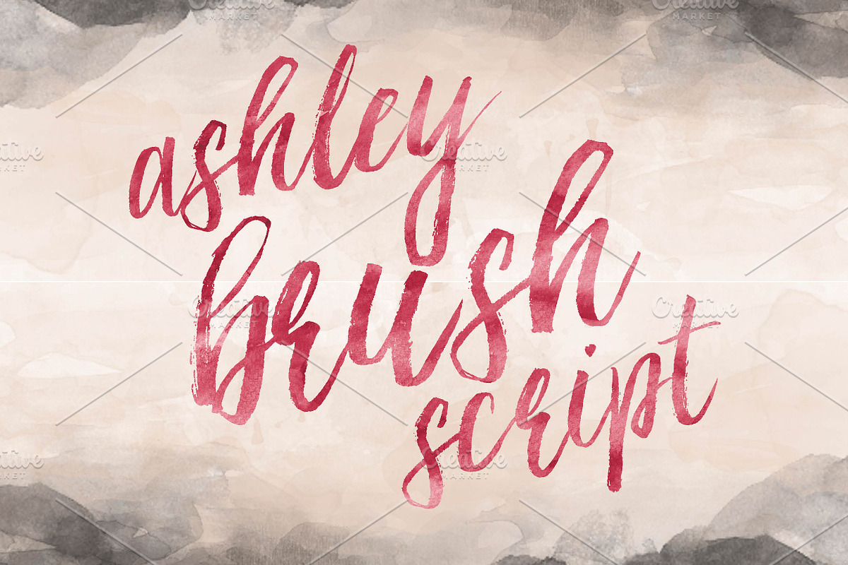 Ashley Brush Script in Brush Fonts - product preview 8