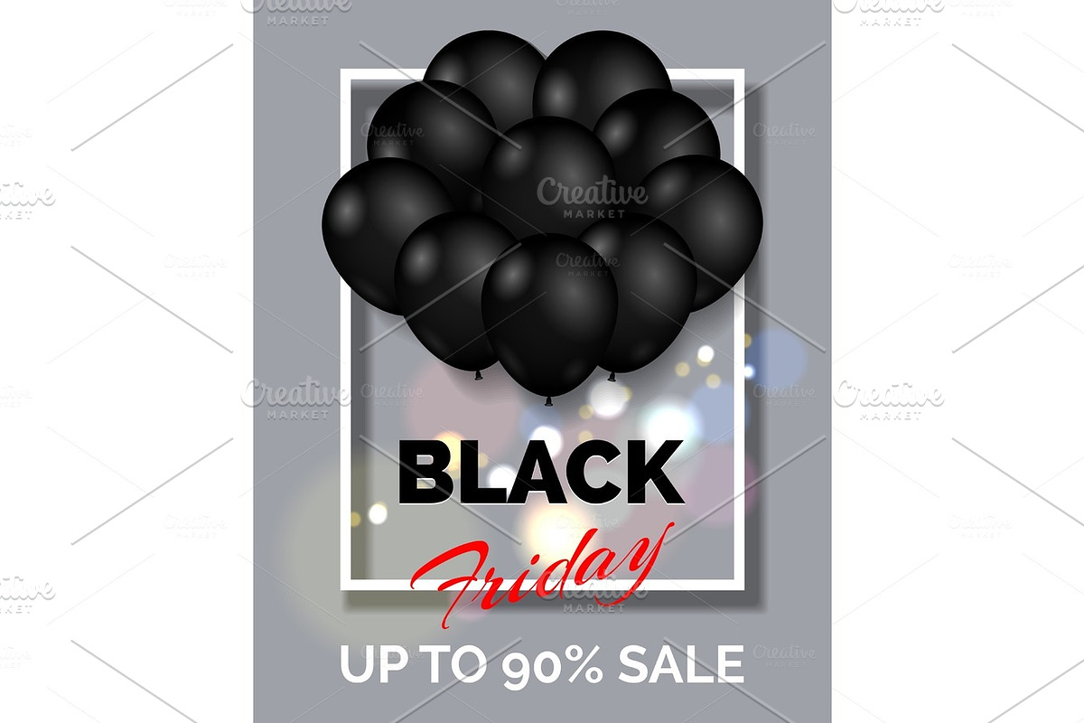 Black friday shopping poster in Objects - product preview 8