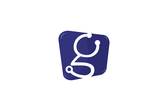 G Letter stethoscope logo icon  in Logo Templates - product preview 1