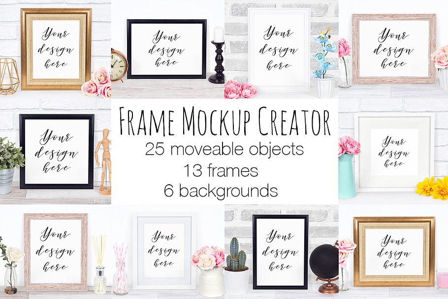 Frame Mockup Scene Creator in Scene Creator Mockups - product preview 8