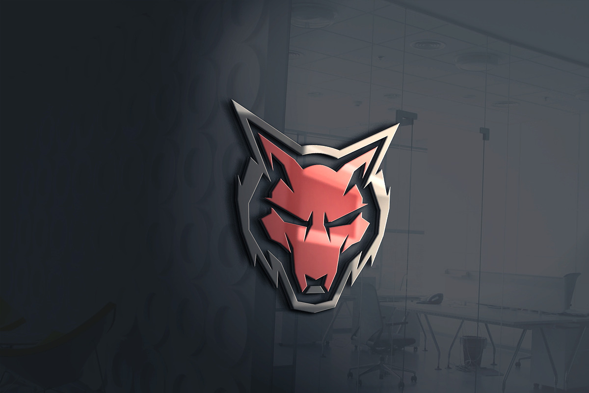 Wolf Head Logo in Logo Templates - product preview 8