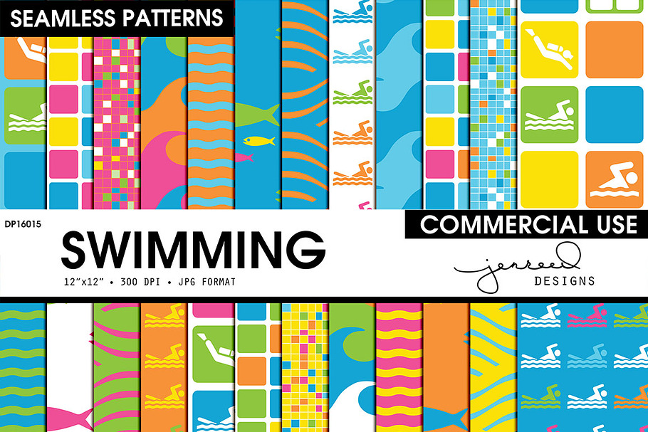 Swimming Seamless Patterns | DP16015