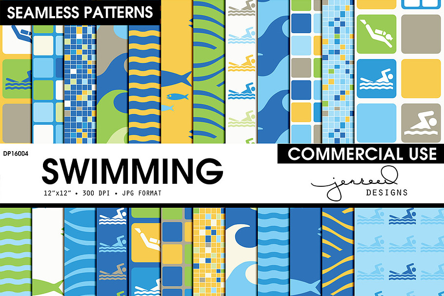 Swimming Seamless Patterns | DP16013