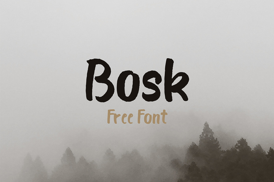 Bosk - Free Brush Font in Script Fonts - product preview 8