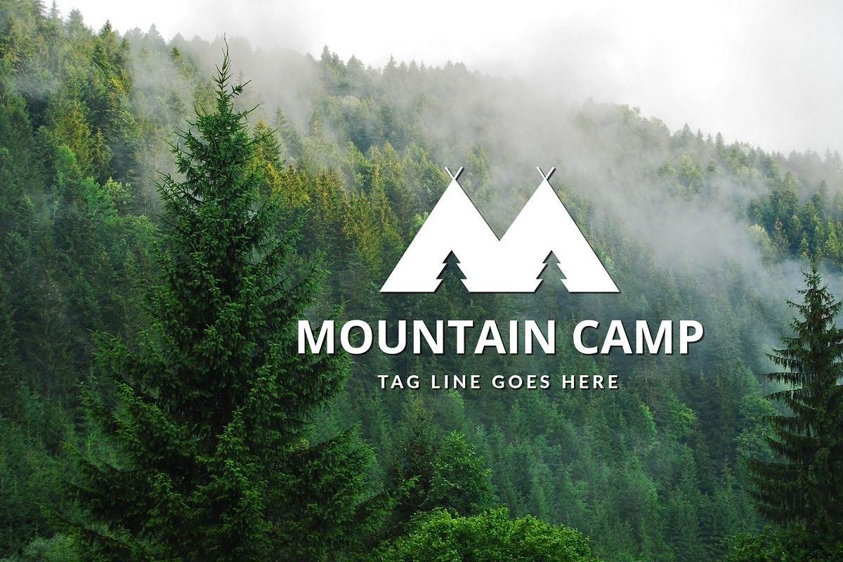 M Mountain Camp logo in Logo Templates - product preview 8