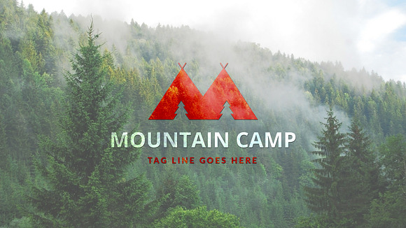 M Mountain Camp logo in Logo Templates - product preview 1