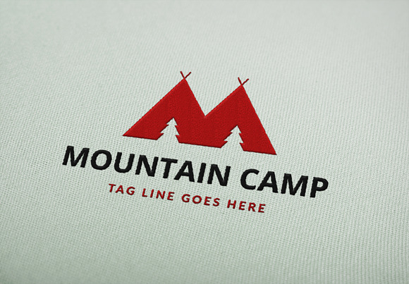 M Mountain Camp logo in Logo Templates - product preview 2