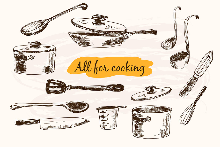 All for cooking. Small set in Illustrations - product preview 8
