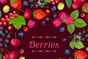 Nature background with berries.
