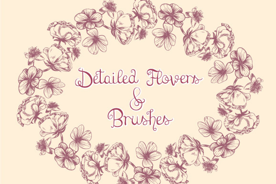 Detailed Flowers & Brushes in Objects - product preview 8
