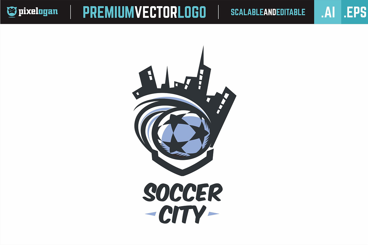 Soccer City Logo in Logo Templates - product preview 8